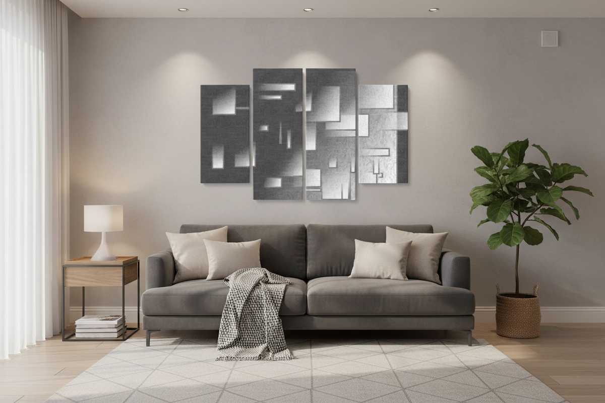 Lifestyle 4 Piece Canvas Wall Art