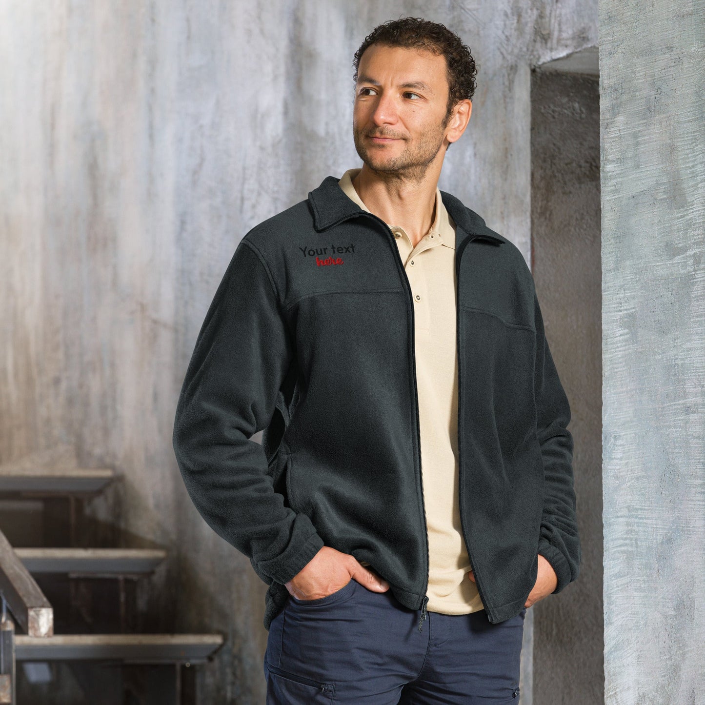 Unisex Columbia fleece jacket find your way to say it