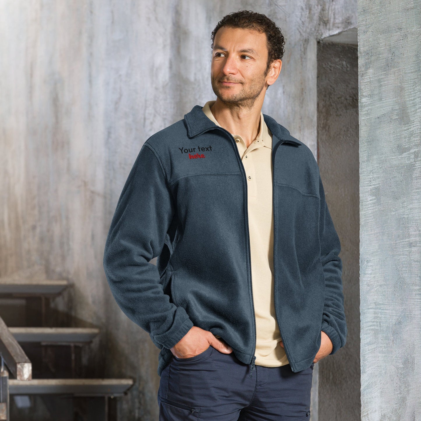 Unisex Columbia fleece jacket find your way to say it