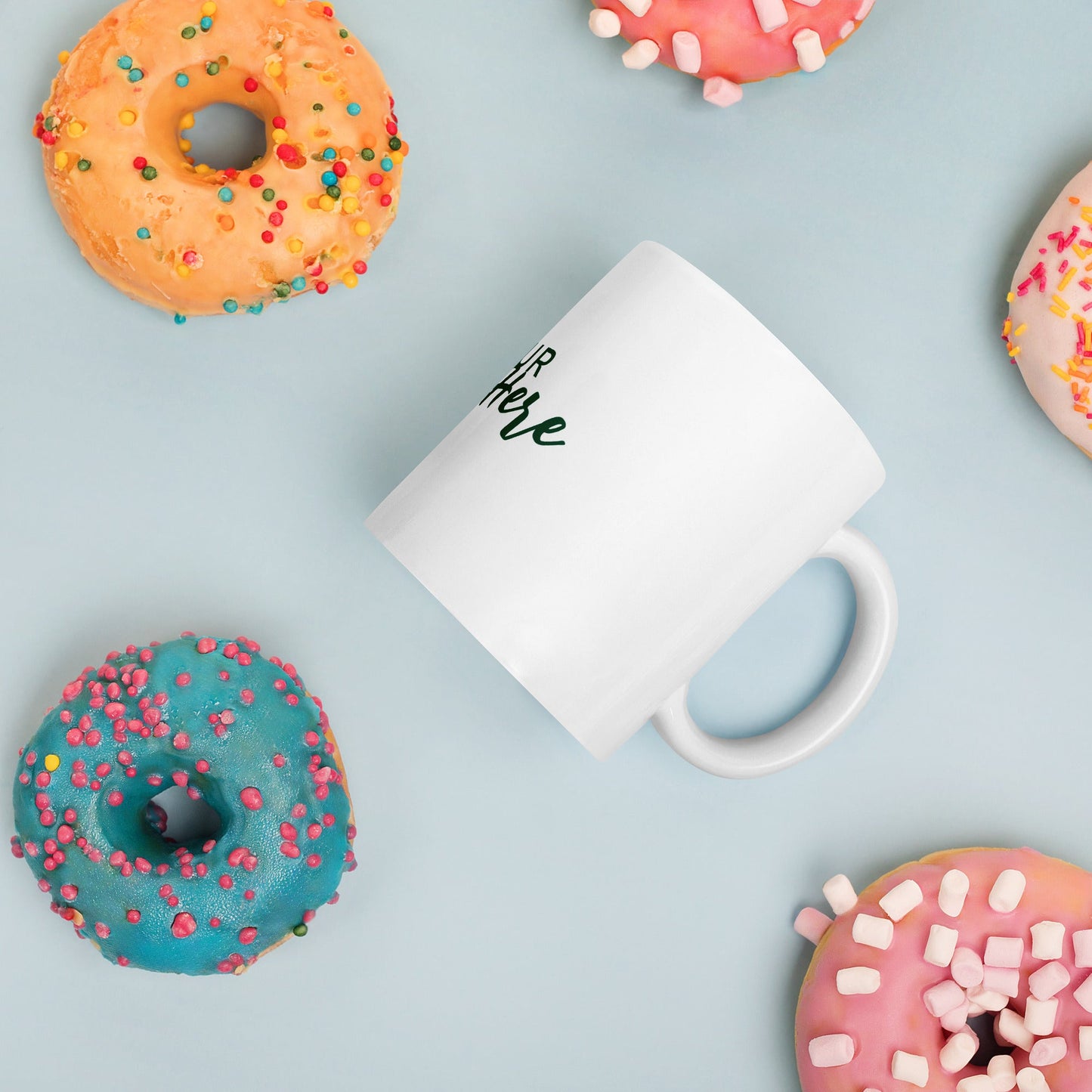 White glossy mug find your way to say it