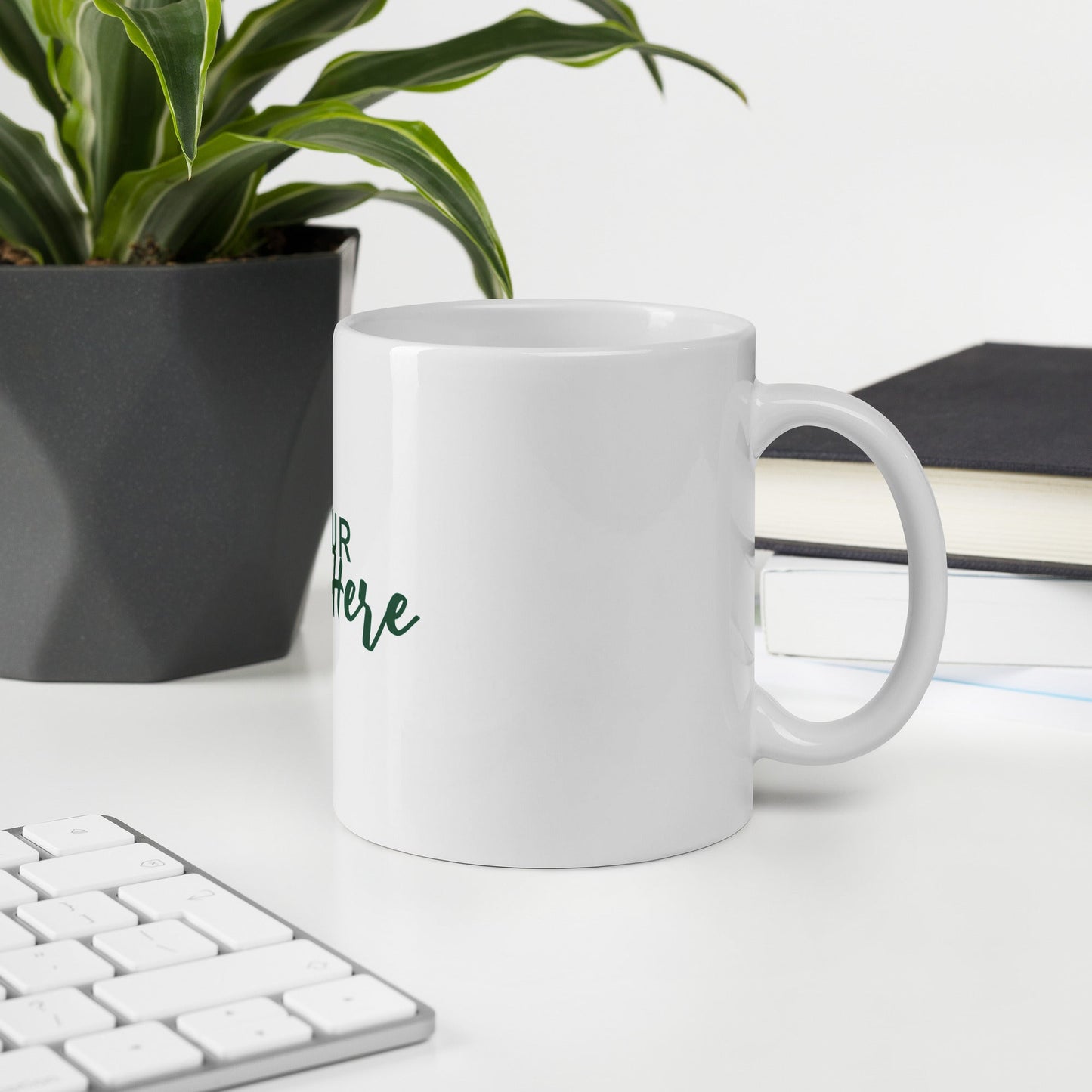 White glossy mug find your way to say it