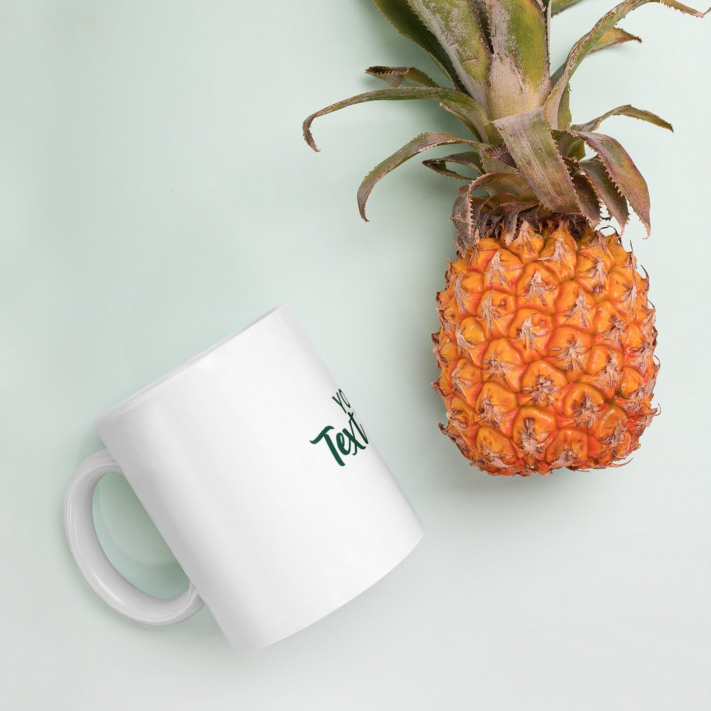 White glossy mug find your way to say it