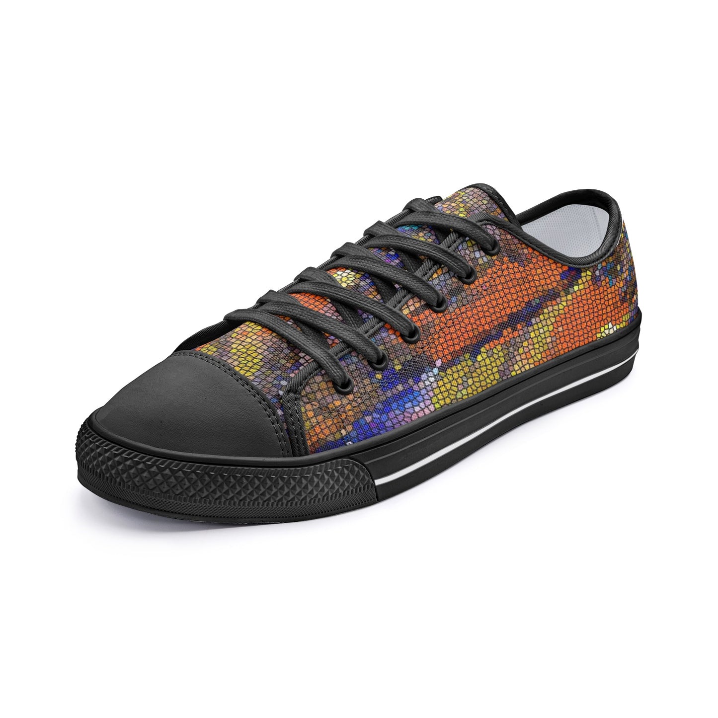 Unisex Low Top Canvas Shoes Printy6 \Pascale D