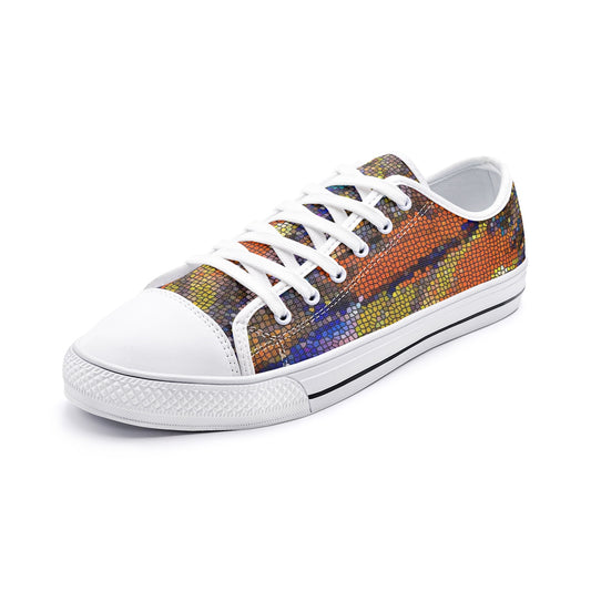 Unisex Low Top Canvas Shoes Printy6 \Pascale D