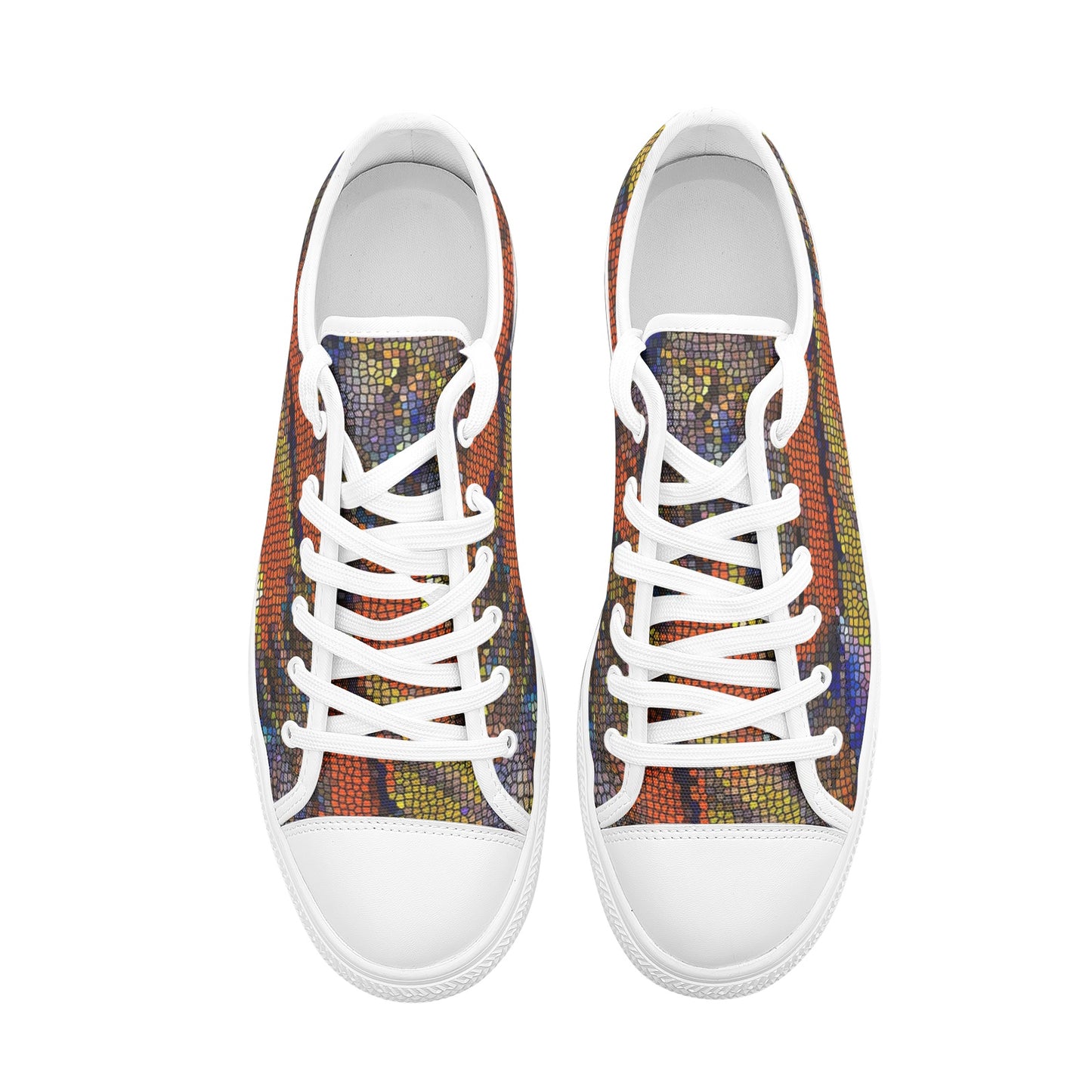 Unisex Low Top Canvas Shoes Printy6 \Pascale D