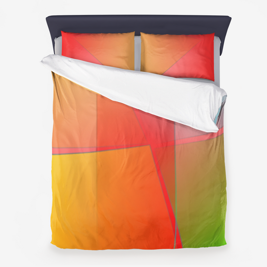 Microfiber Duvet Cover Red /Orange Printy6