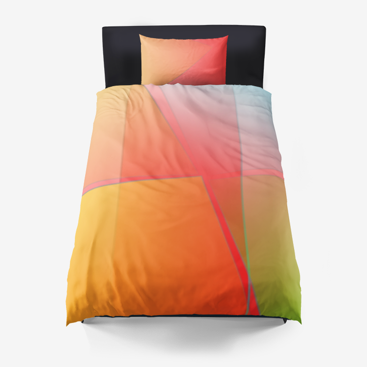 Microfiber Duvet Cover Red /Orange Printy6