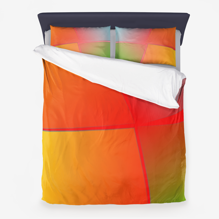 Microfiber Duvet Cover Orange Printy6