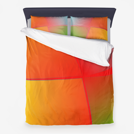 Microfiber Duvet Cover Orange Printy6