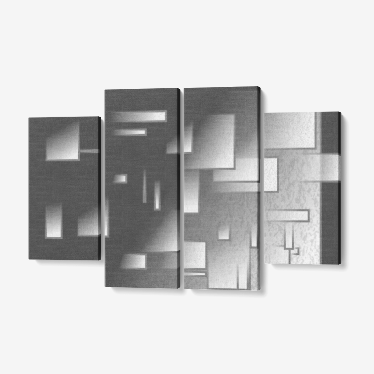 4 Piece Canvas Wall Art for Home Decor - Framed Ready to Hang 4x12"x32 Printy6