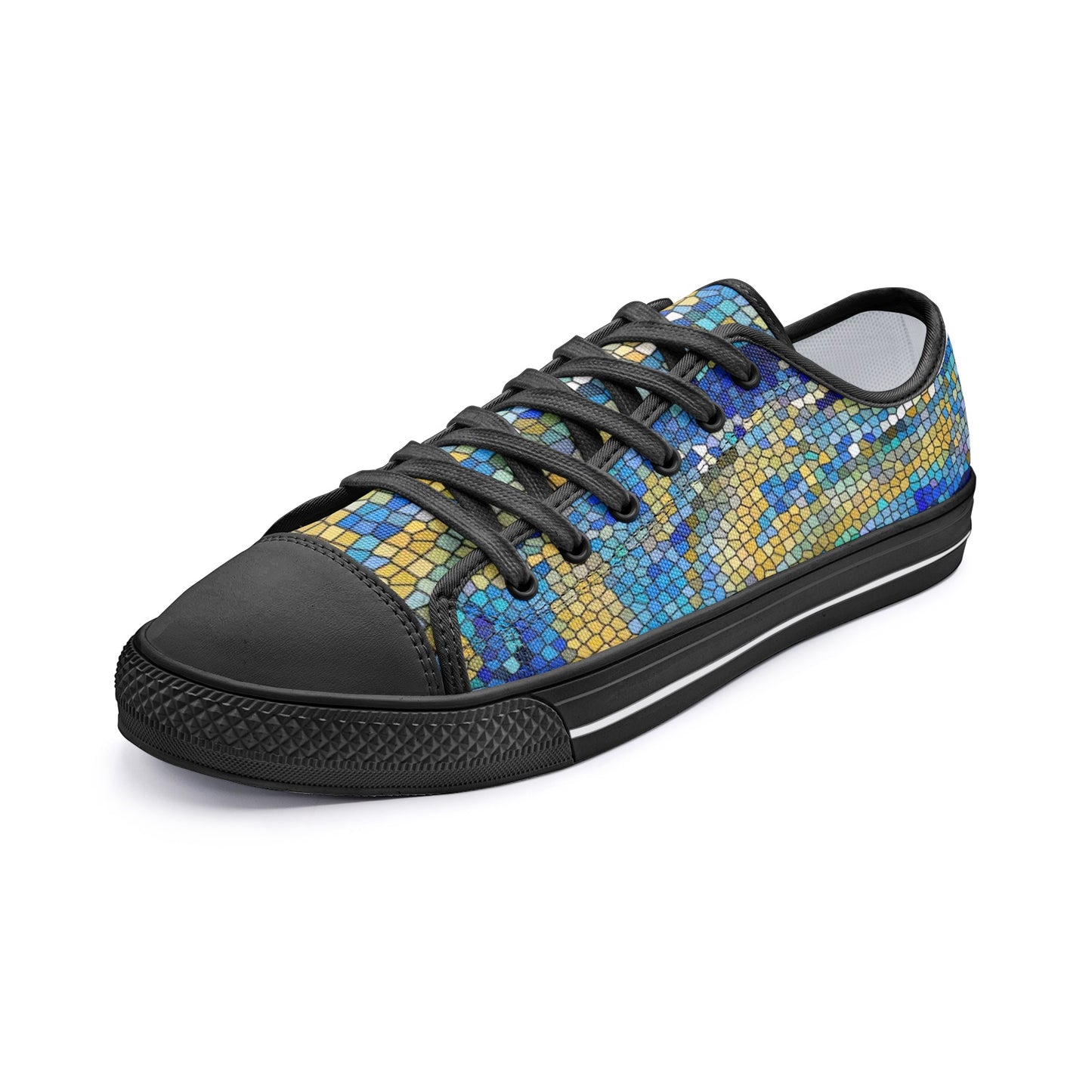 Unisex Low Top Canvas Shoes Printy6 \Pascale D