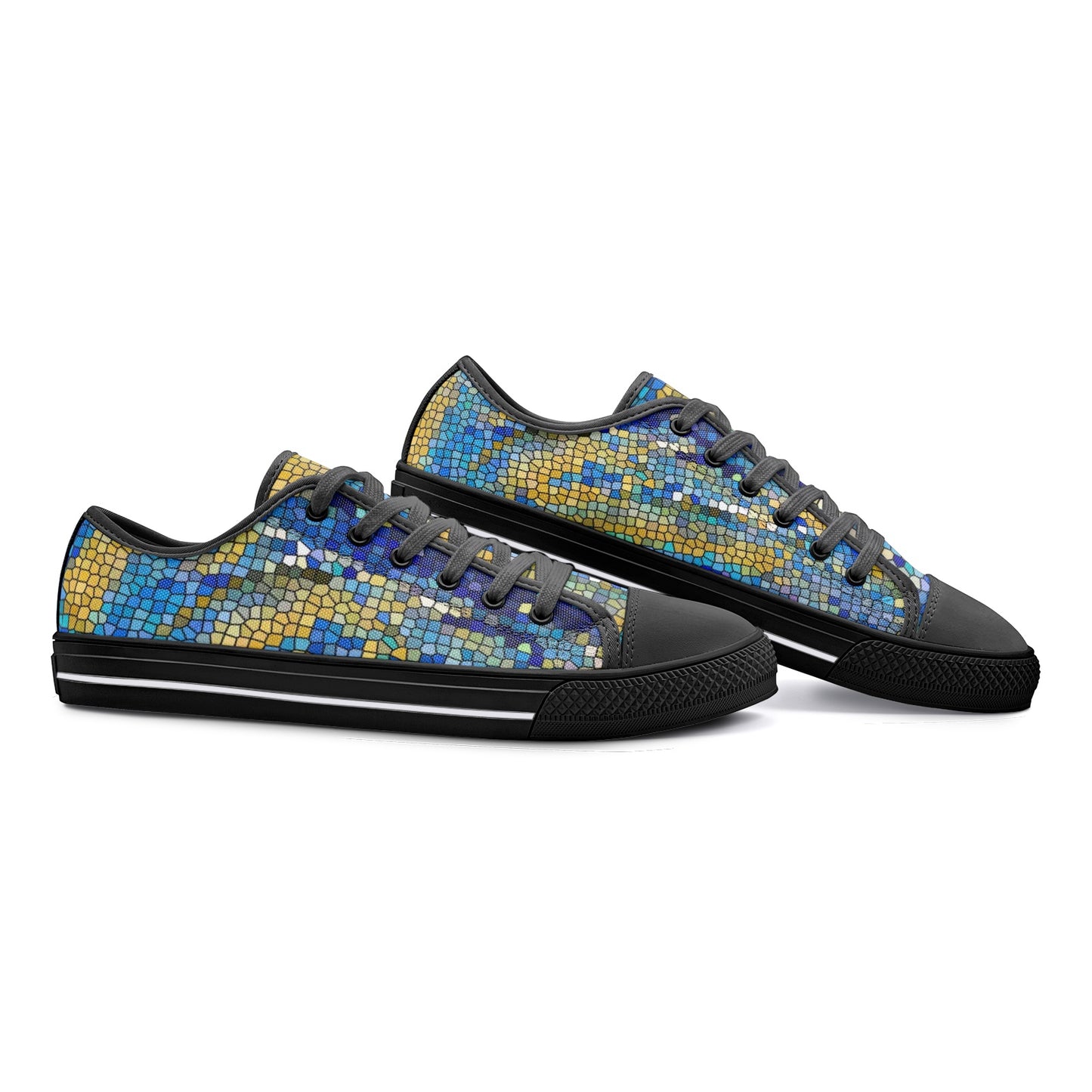 Unisex Low Top Canvas Shoes Printy6 \Pascale D