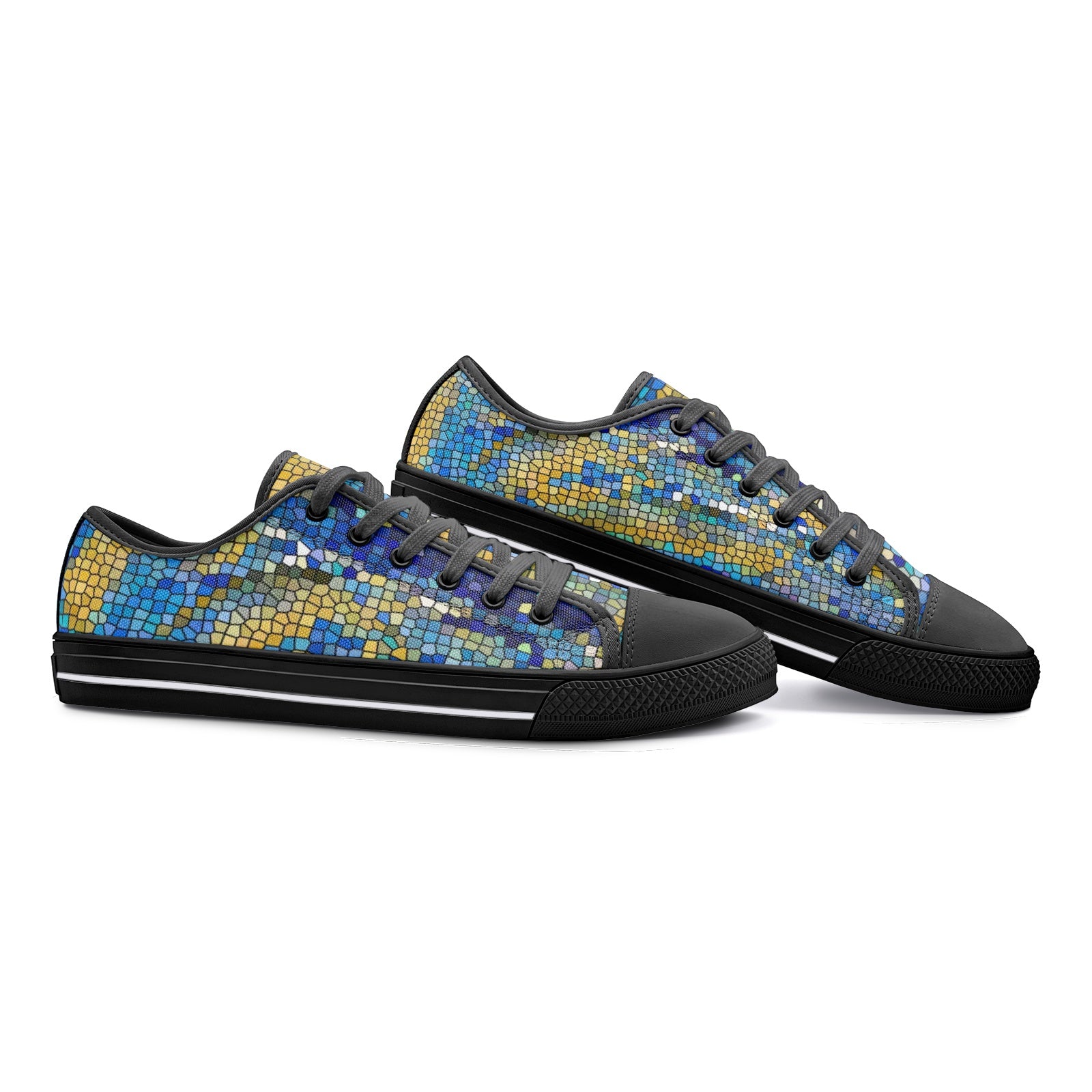 Unisex Low Top Canvas Shoes Printy6 \Pascale D