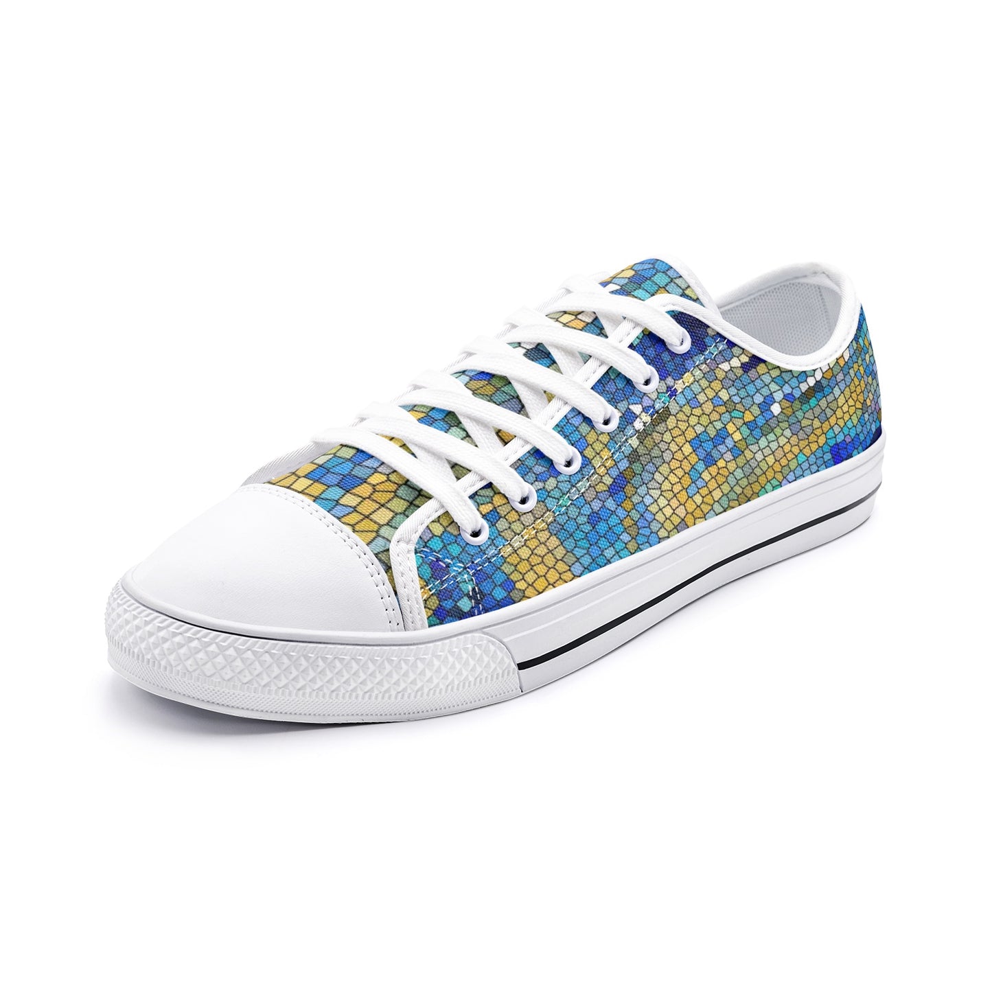 Unisex Low Top Canvas Shoes Printy6 \Pascale D