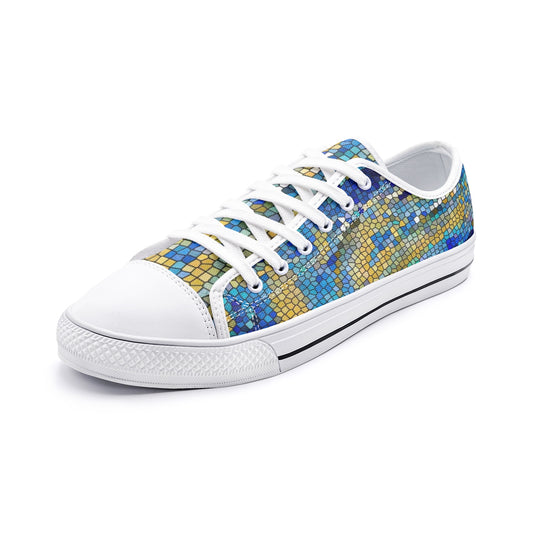 Unisex Low Top Canvas Shoes Printy6 \Pascale D