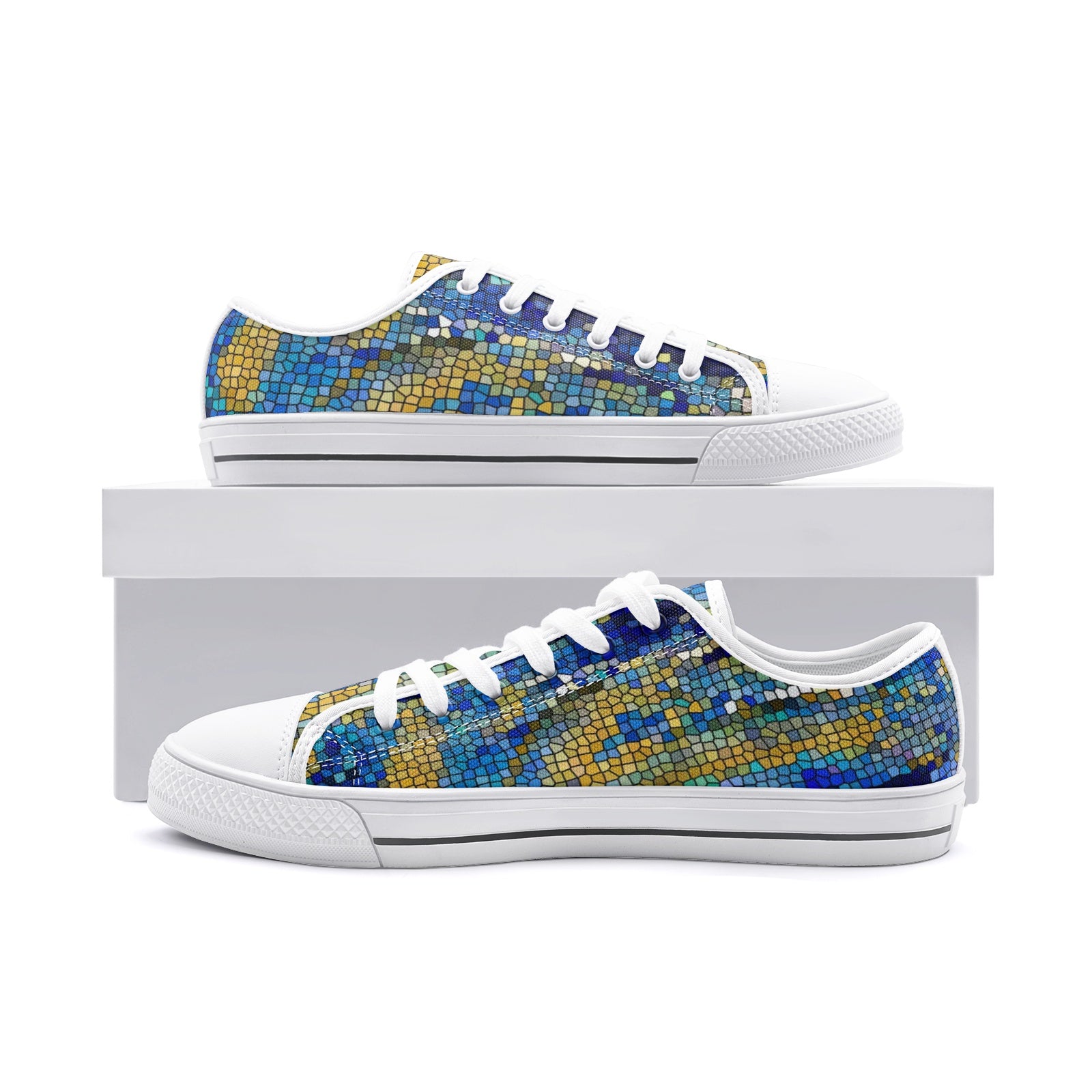 Unisex Low Top Canvas Shoes Printy6 \Pascale D