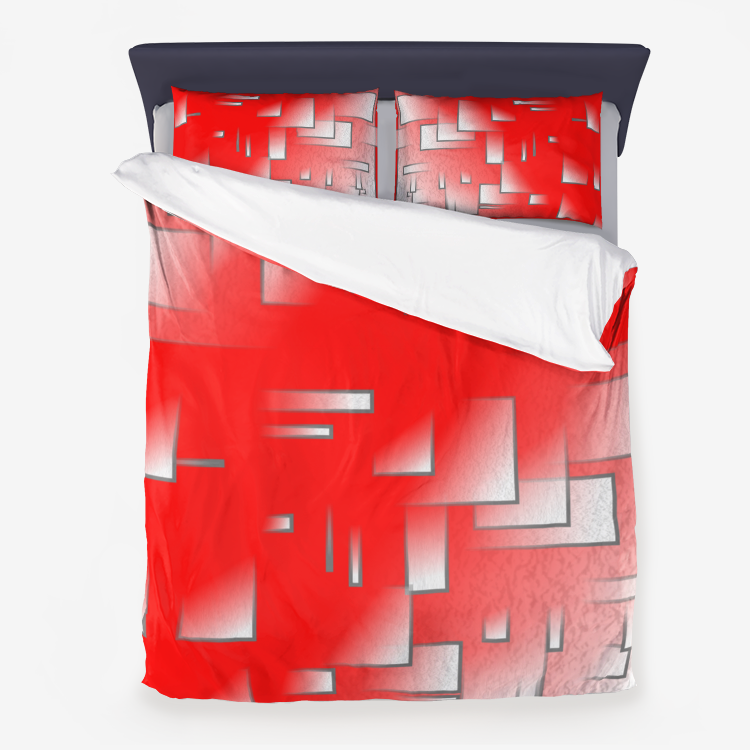 Microfiber Duvet Cover Red Printy6