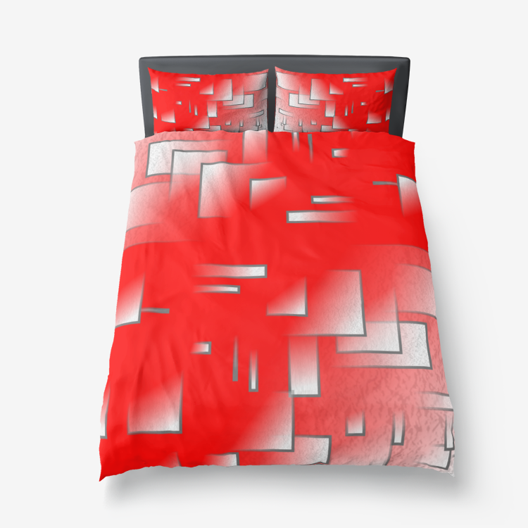 Microfiber Duvet Cover Red Printy6