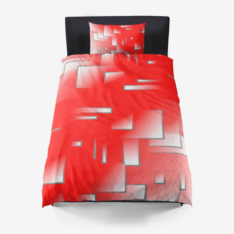 Microfiber Duvet Cover Red Printy6