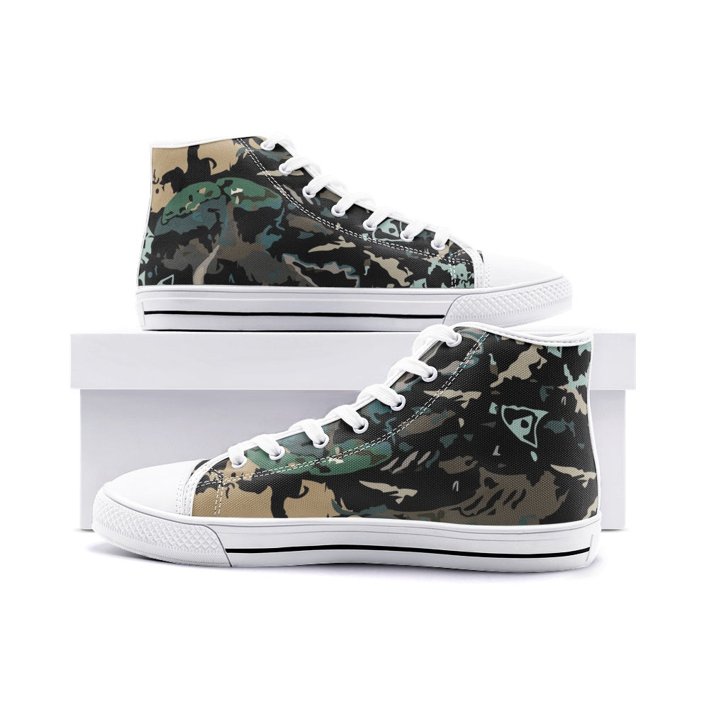 Unisex High Top Canvas Shoes Printy6