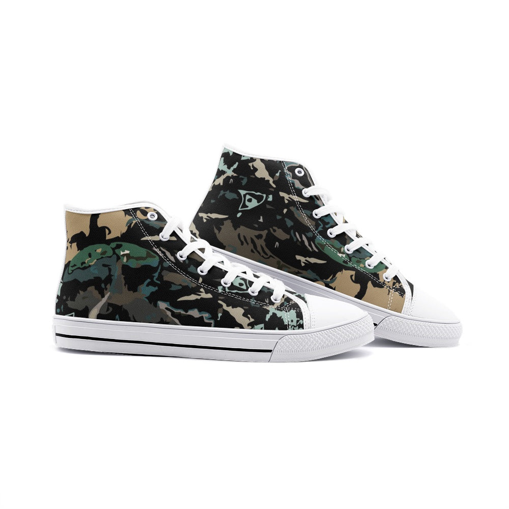 Unisex High Top Canvas Shoes Printy6