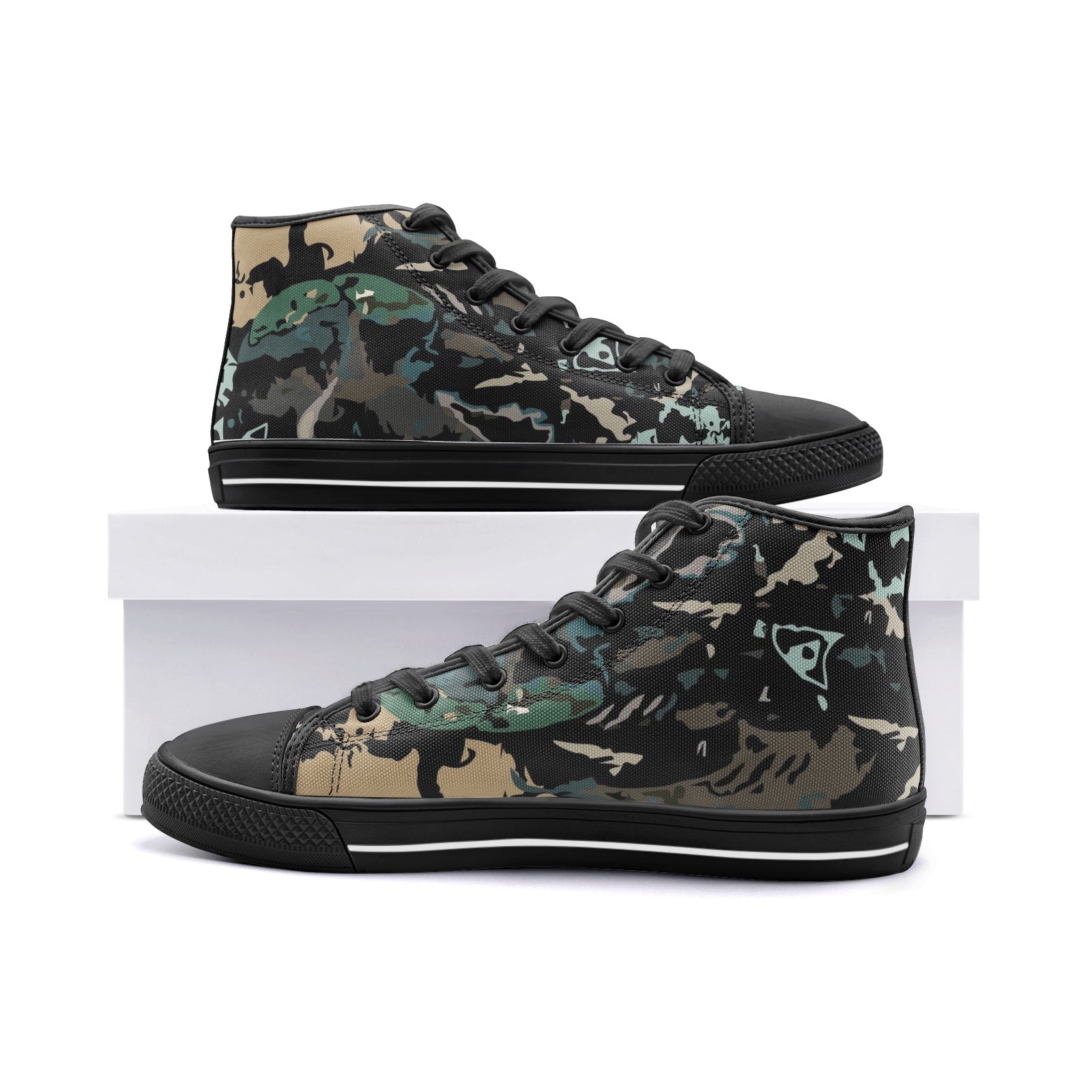 Unisex High Top Canvas Shoes Printy6