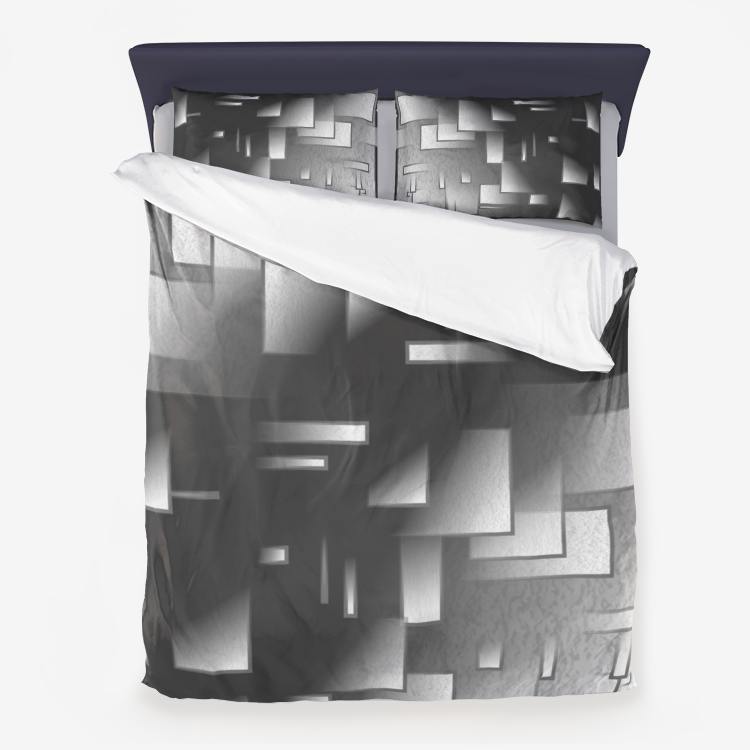 Microfiber Duvet Cover Black Multi Printy6