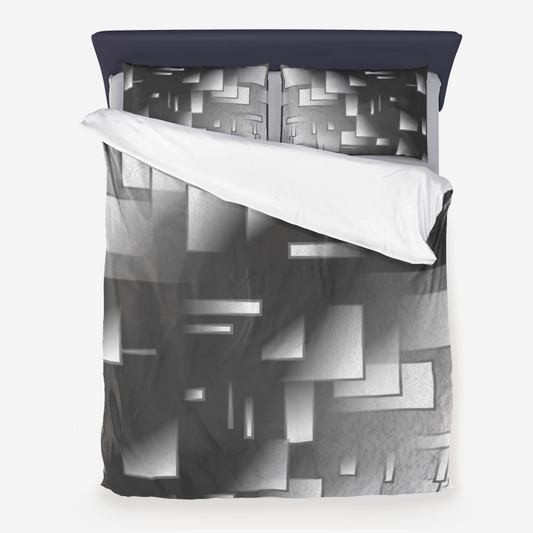 Microfiber Duvet Cover Black Multi Printy6