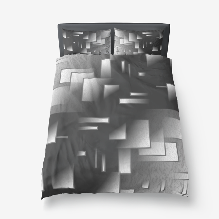 Microfiber Duvet Cover Black Multi Printy6