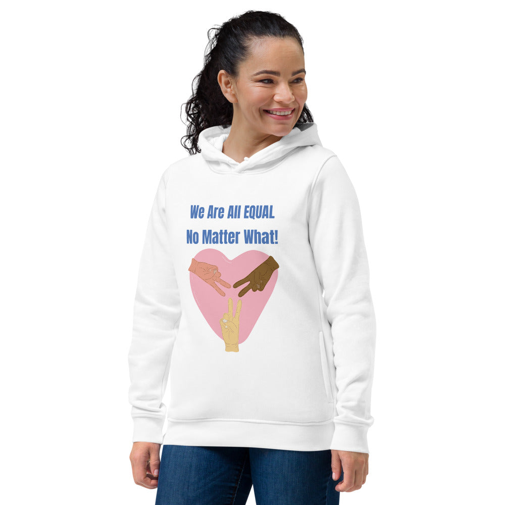 Women's eco fitted hoodie find your way to say it