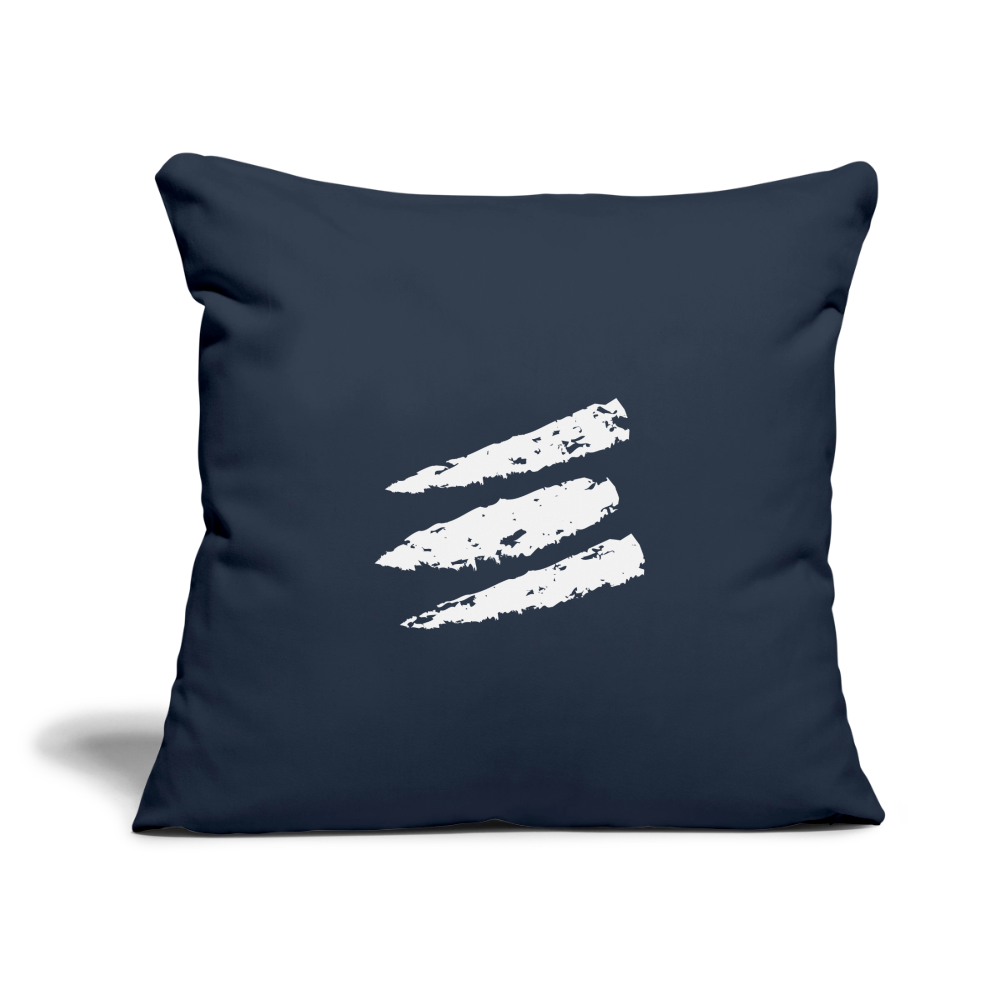 Throw Pillow Cover 18” x 18” - navy