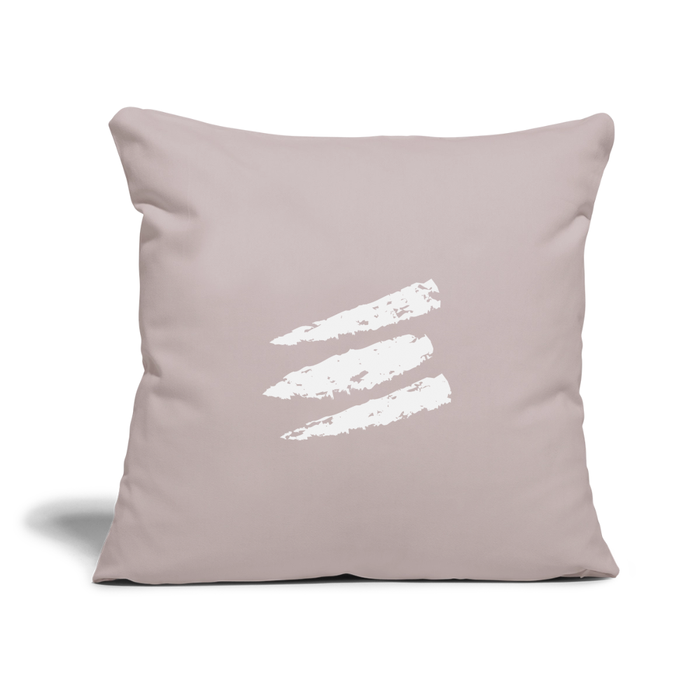 Throw Pillow Cover 18” x 18” - light taupe
