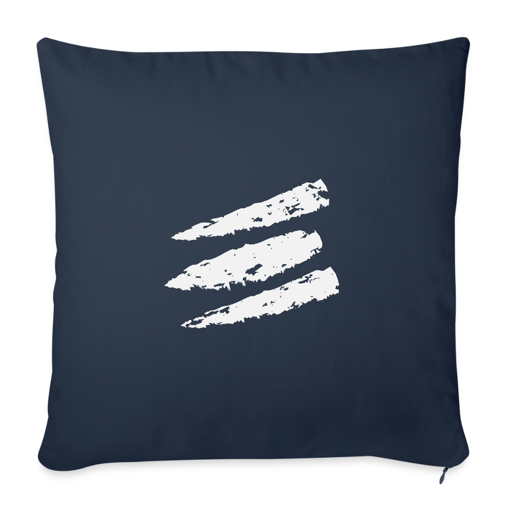 Throw Pillow Cover 18” x 18” - navy