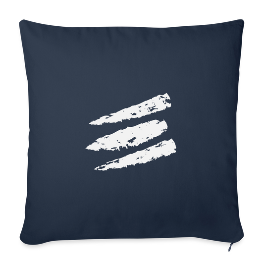Throw Pillow Cover 18” x 18” - navy
