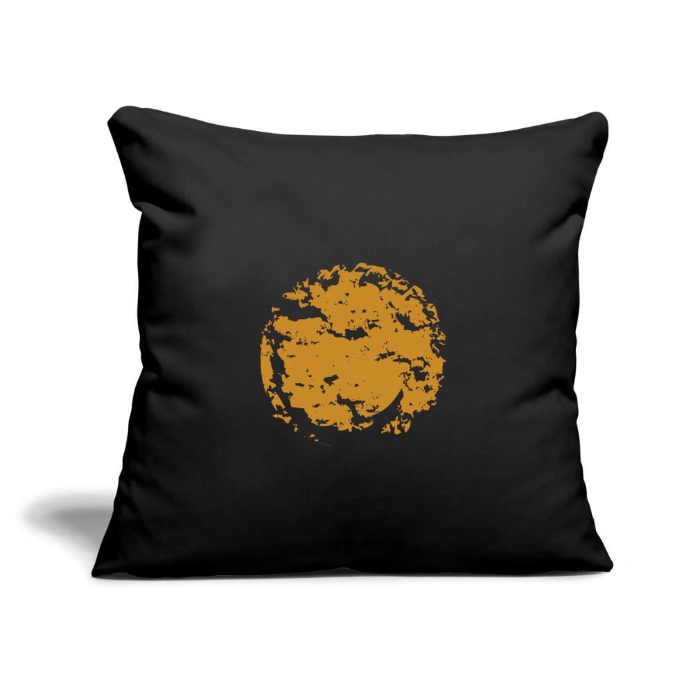 Throw Pillow Cover 18” x 18” - black