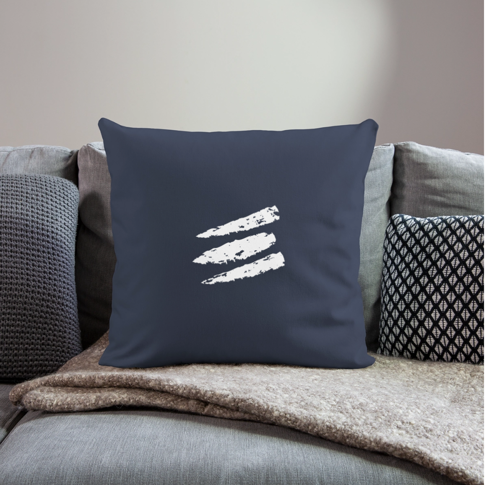 Throw Pillow Cover 18” x 18” - navy
