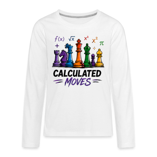Kids' Premium Long Sleeve T-Shirt - white
