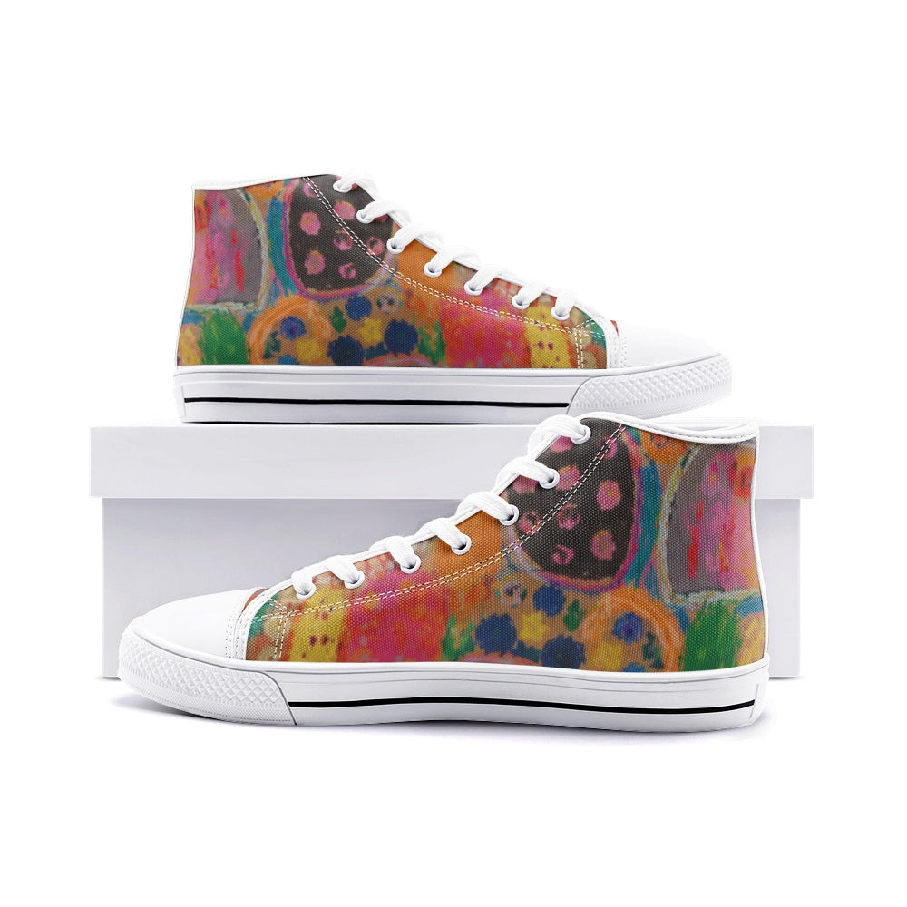 Unisex High Top Canvas Shoes Printy6