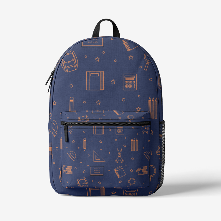Retro Colorful Print Trendy Backpack