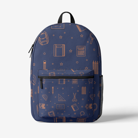Retro Colorful Print Trendy Backpack