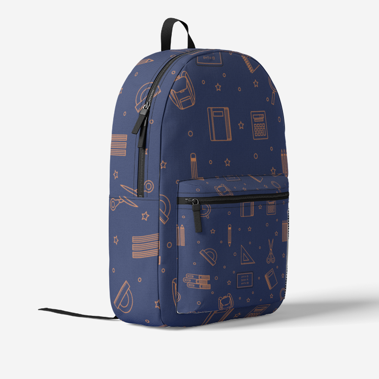 Retro Colorful Print Trendy Backpack