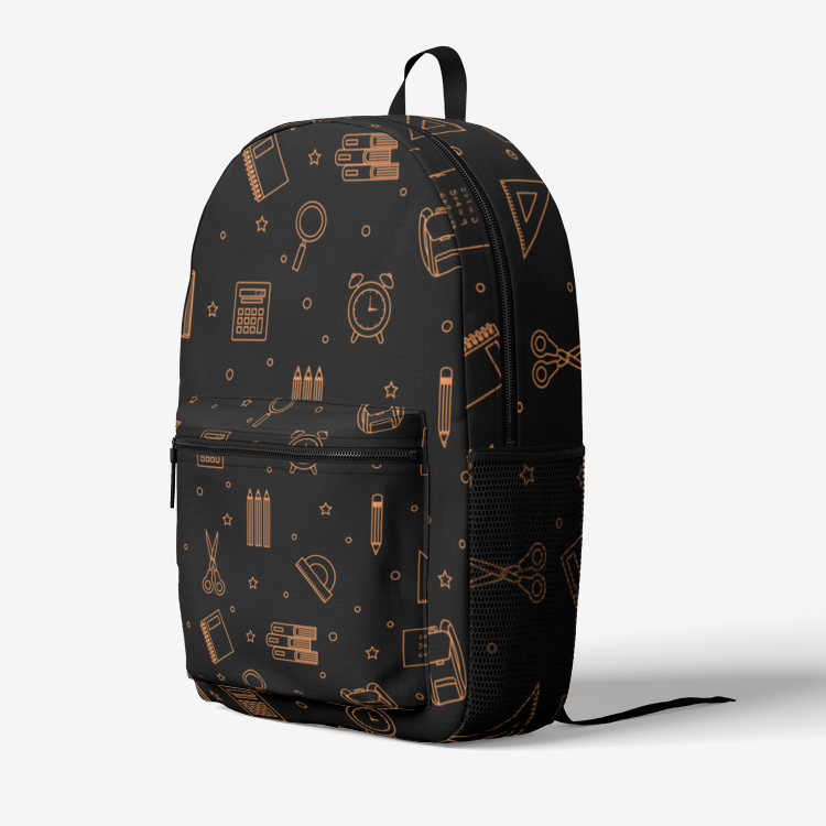 Retro Colorful Print Trendy Backpack