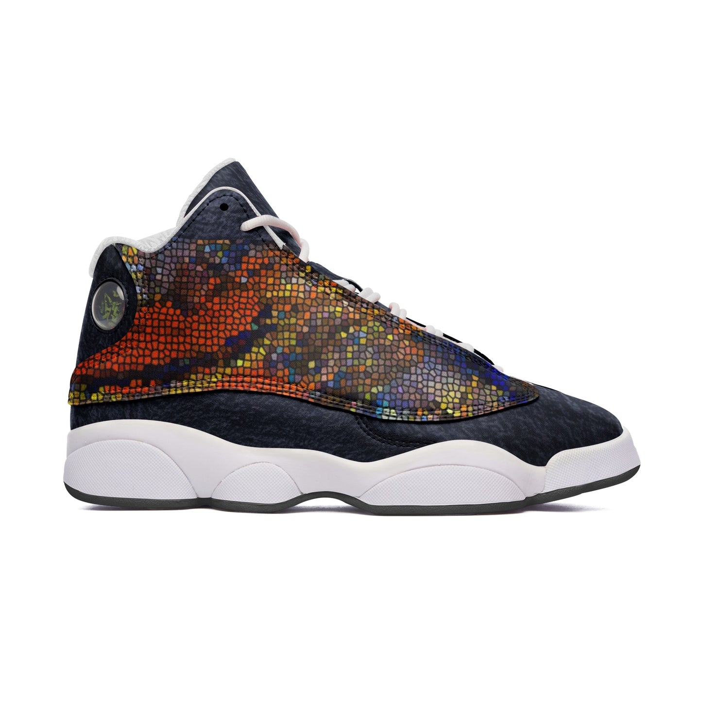 Mosaic Art High Top Leather Sneakers – Unisex