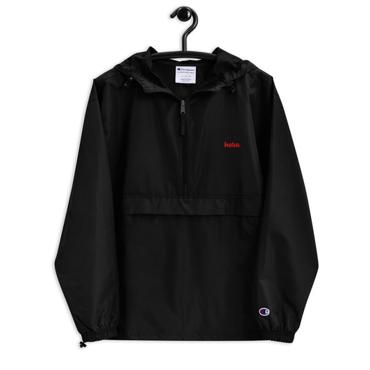 Embroidered Champion Packable Jacket find your way to say it