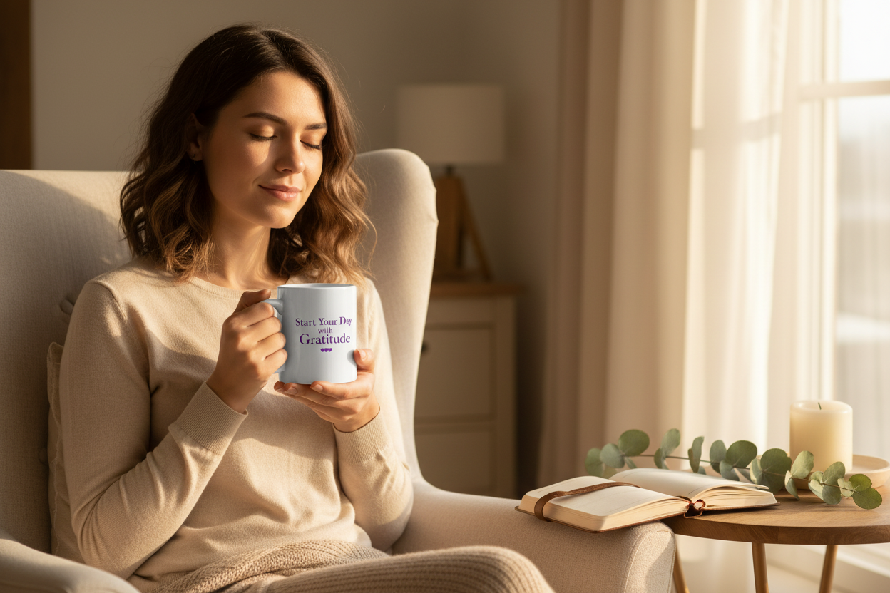 Gratitude Mug Lifestyle