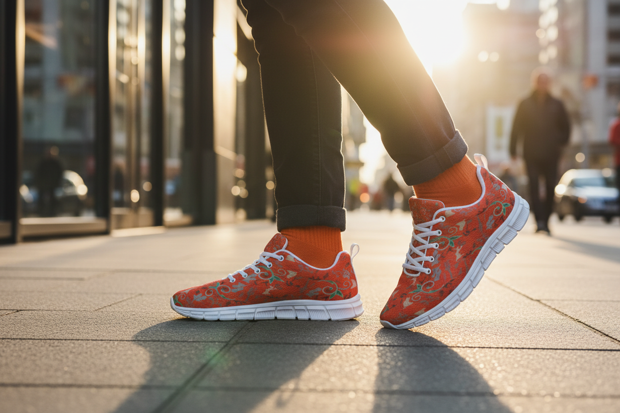 Unisex Lightweight Sneaker urban street style lifestyle shot