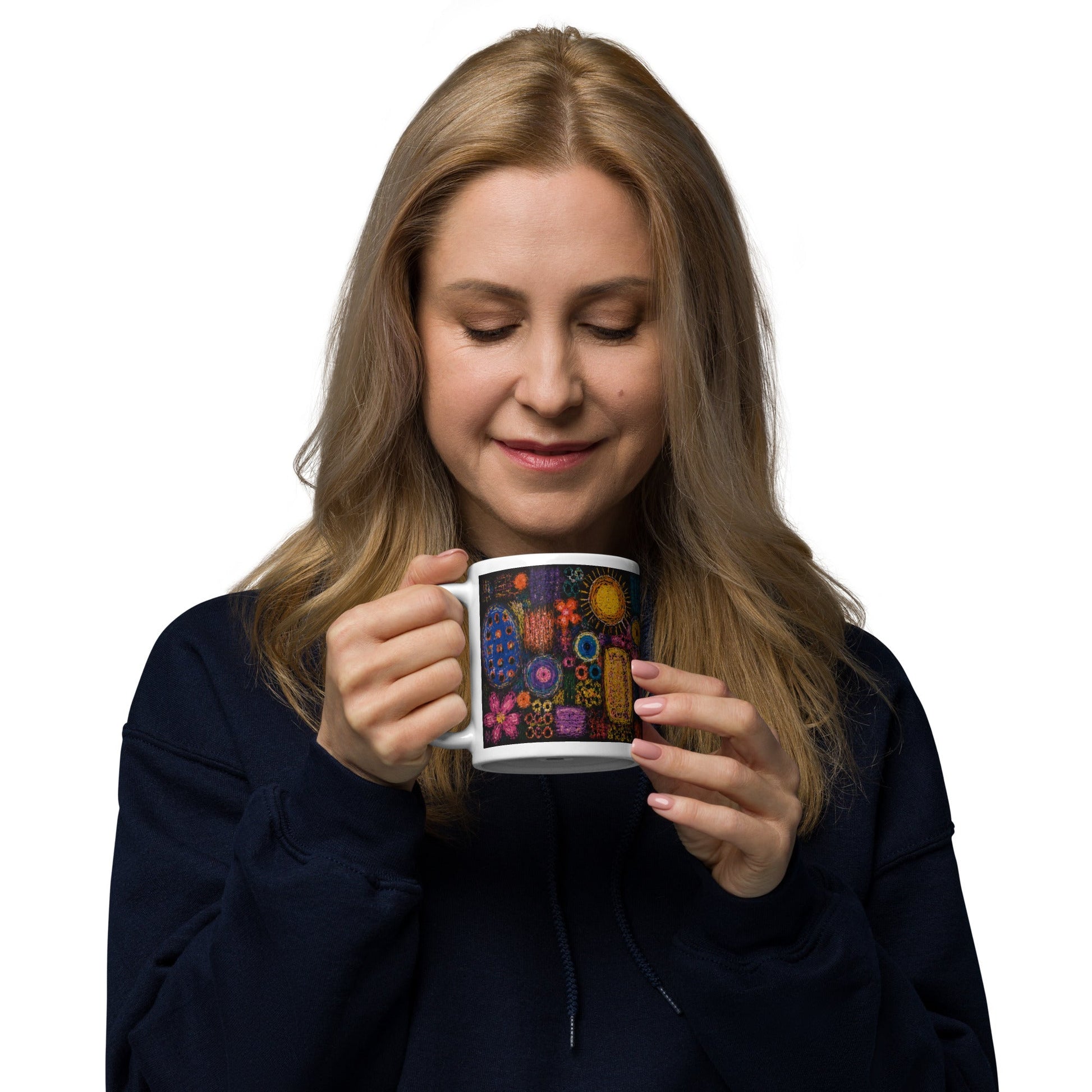 White glossy mug find your way to say it