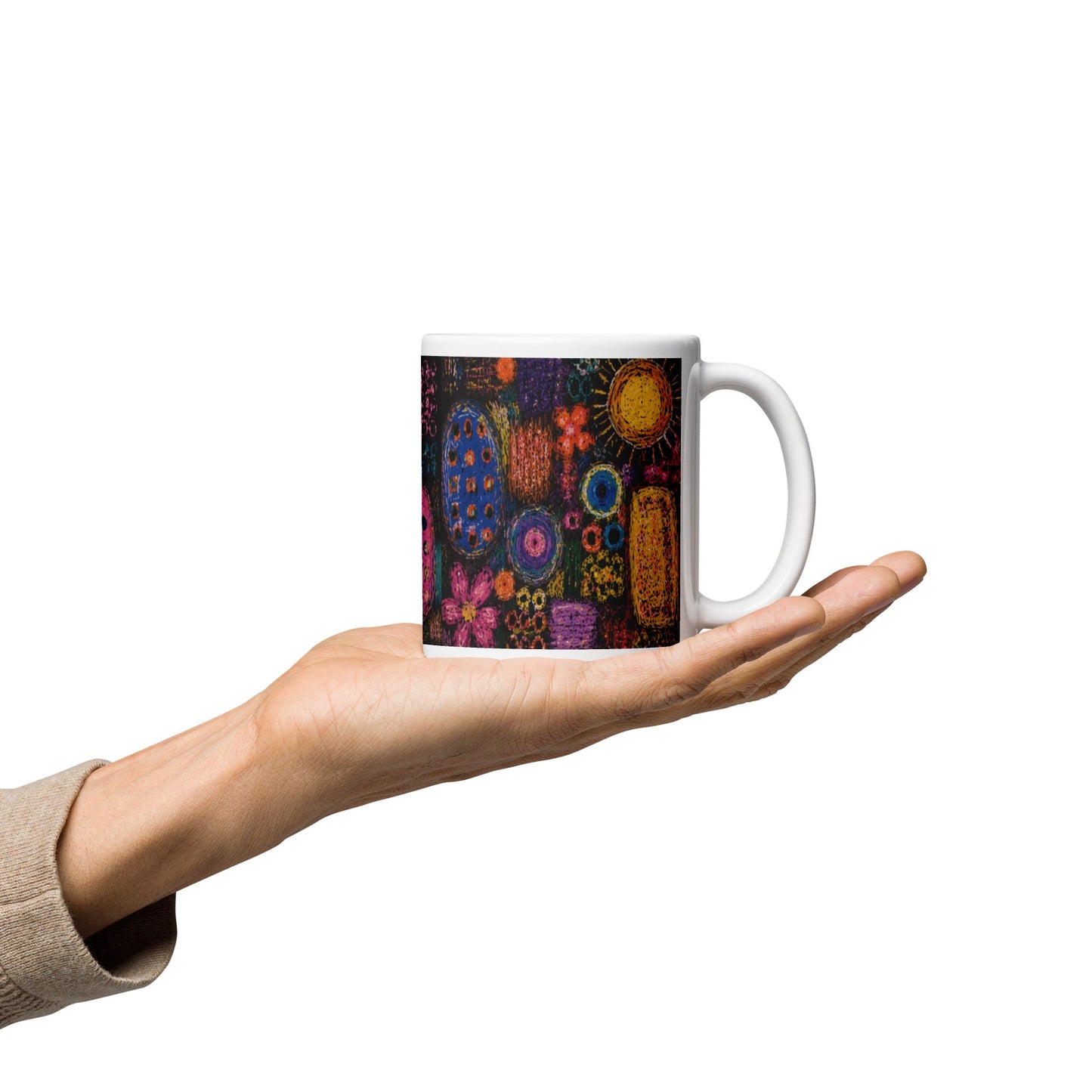 White glossy mug find your way to say it