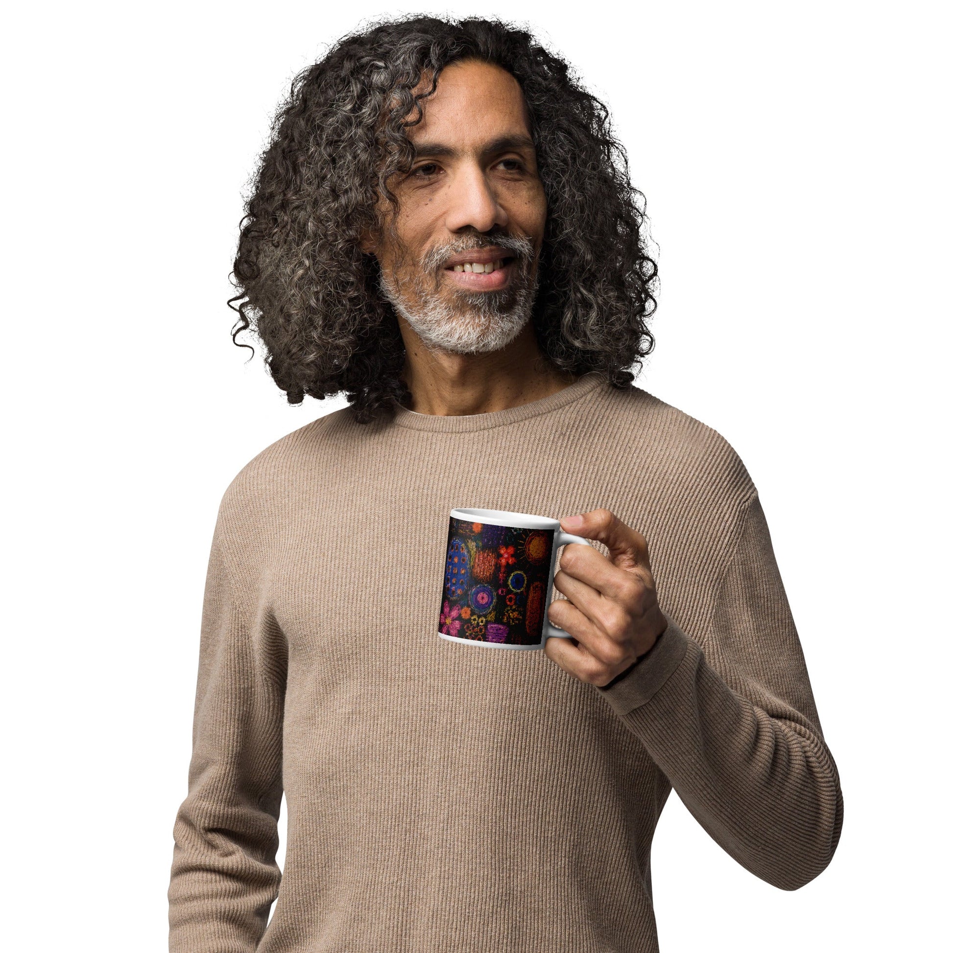 White glossy mug find your way to say it