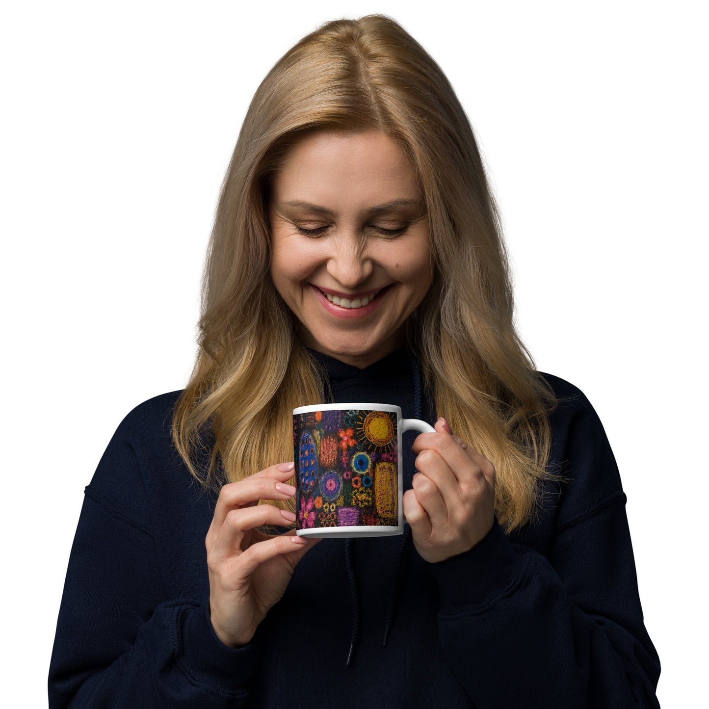 White glossy mug find your way to say it